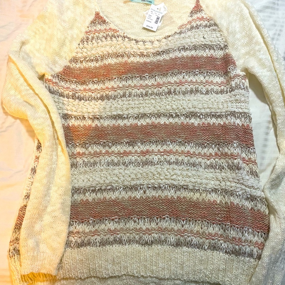 Maurice’s Sweater. Size Large. Multi-colored.